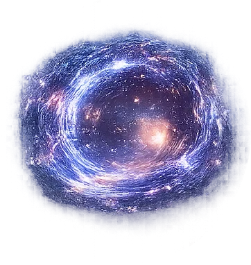 Spiralna vesoljska pokrajina z zvezdami.