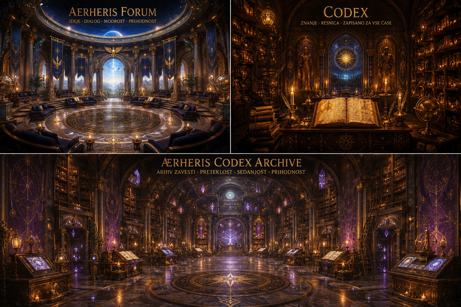 Vizualni prikaz modula Aetheris — forum skupnosti